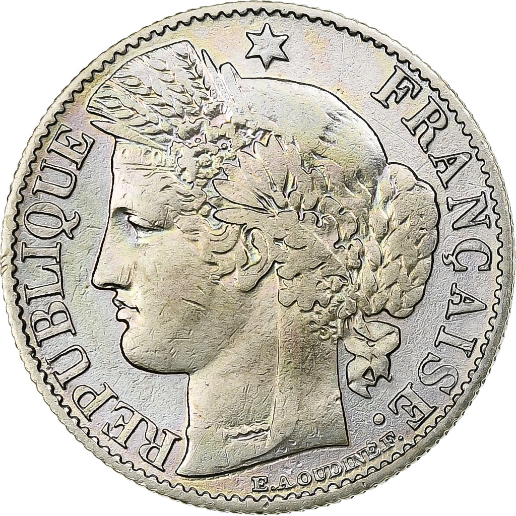 France, 50 Centimes, Cérès, 1895, Paris, Argent, SUP, Gadoury:419a, KM:834.1