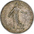 França, 2 Francs, Semeuse, 1920, Paris, Prata, AU(50-53), Gadoury:532, KM:845.1