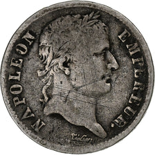 Francja, Franc, Napoléon I, 1808, Lyon, Srebro, VF(20-25), Gadoury:446