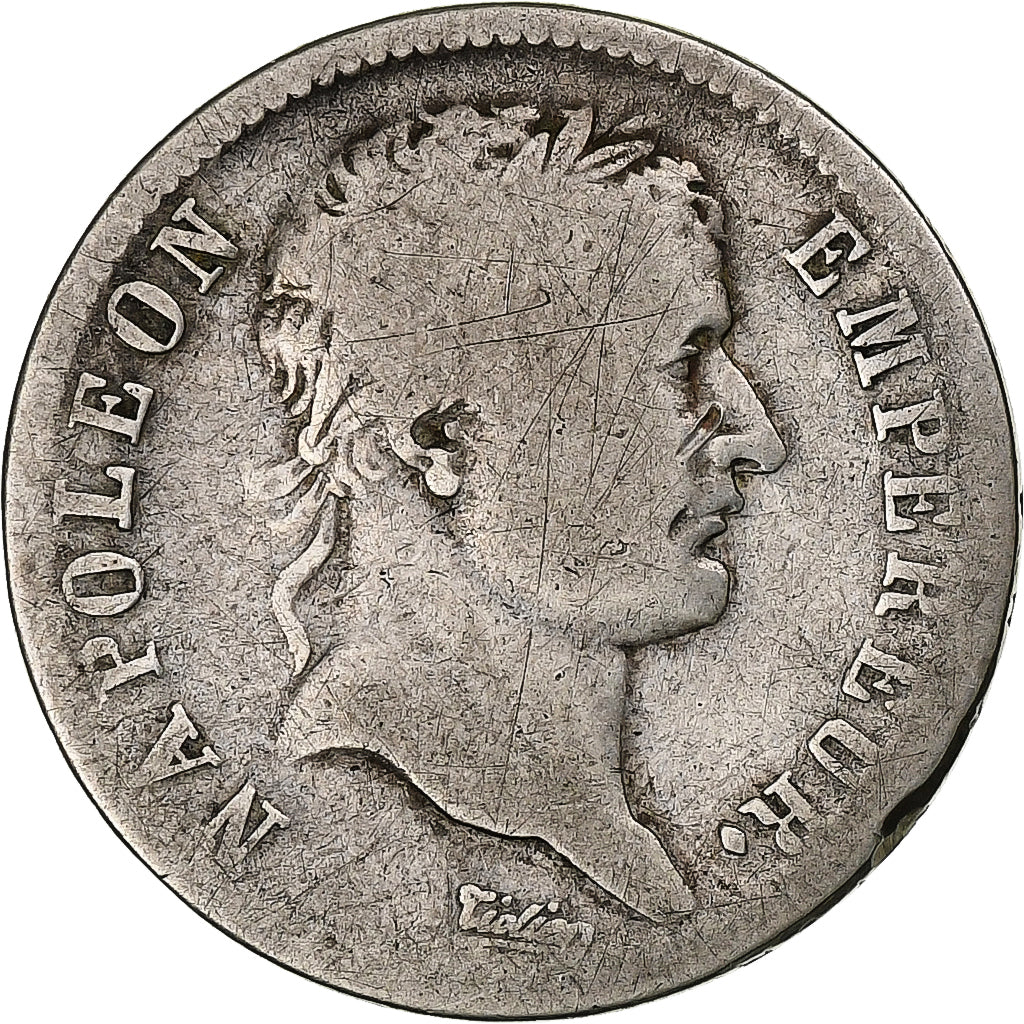Francia, Franc, Napoléon I, 1810, Paris, Plata, BC, Gadoury:447, KM:692.1