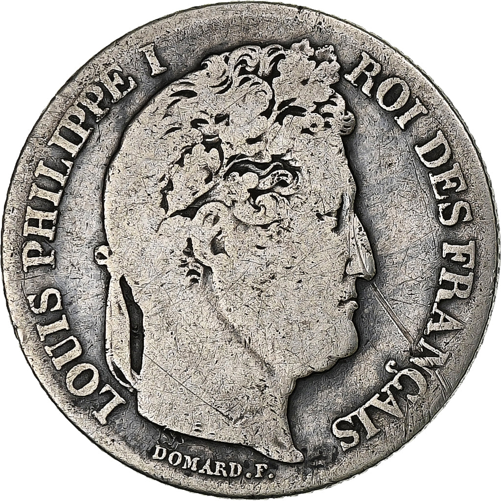 Francja, Franc, Louis-Philippe, 1847, Paris, Srebro, VF(20-25), Gadoury:453