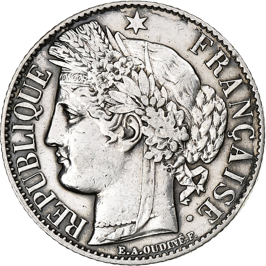 France, Franc, Cérès, 1888, Paris, Silver, AU(55-58), KM:822.1