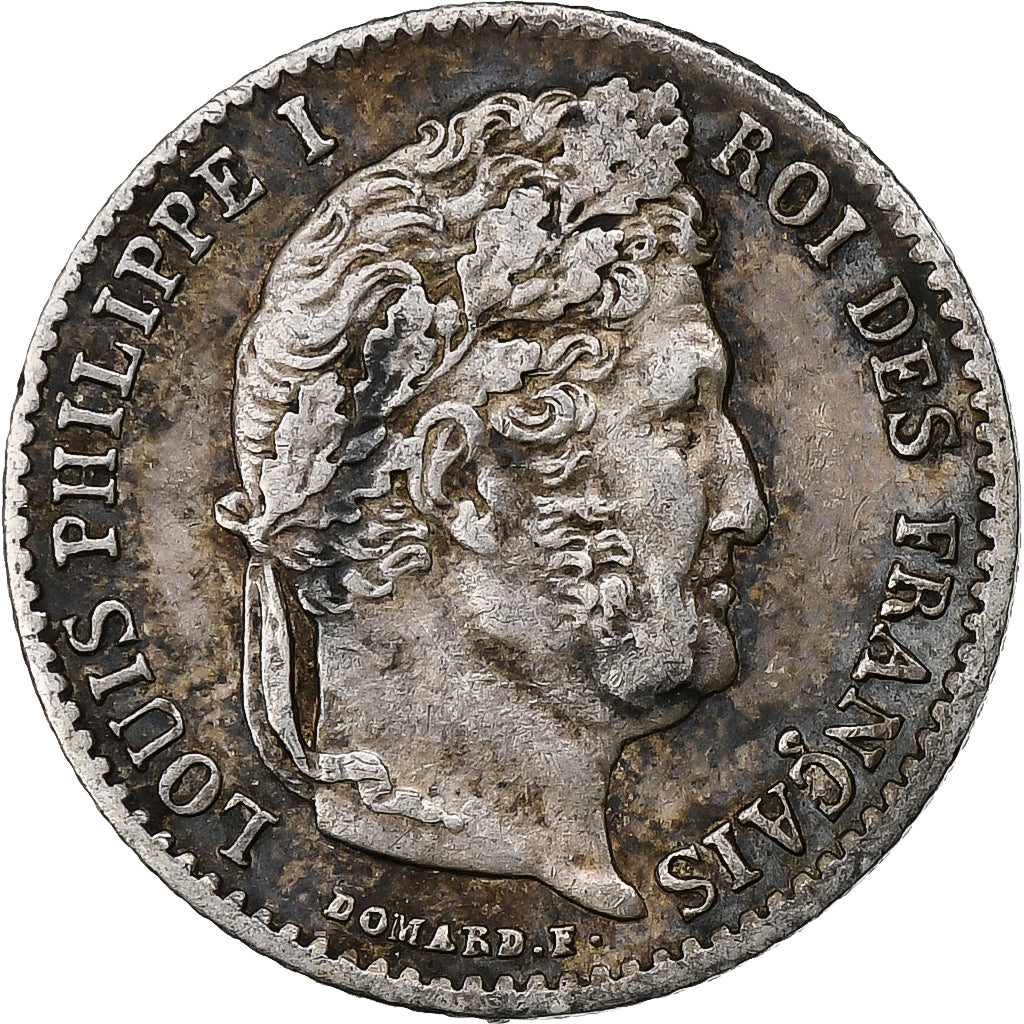 Francja, 1/4 Franc, Louis-Philippe, 1833, Lille, Srebro, AU(55-58), Gadoury:355