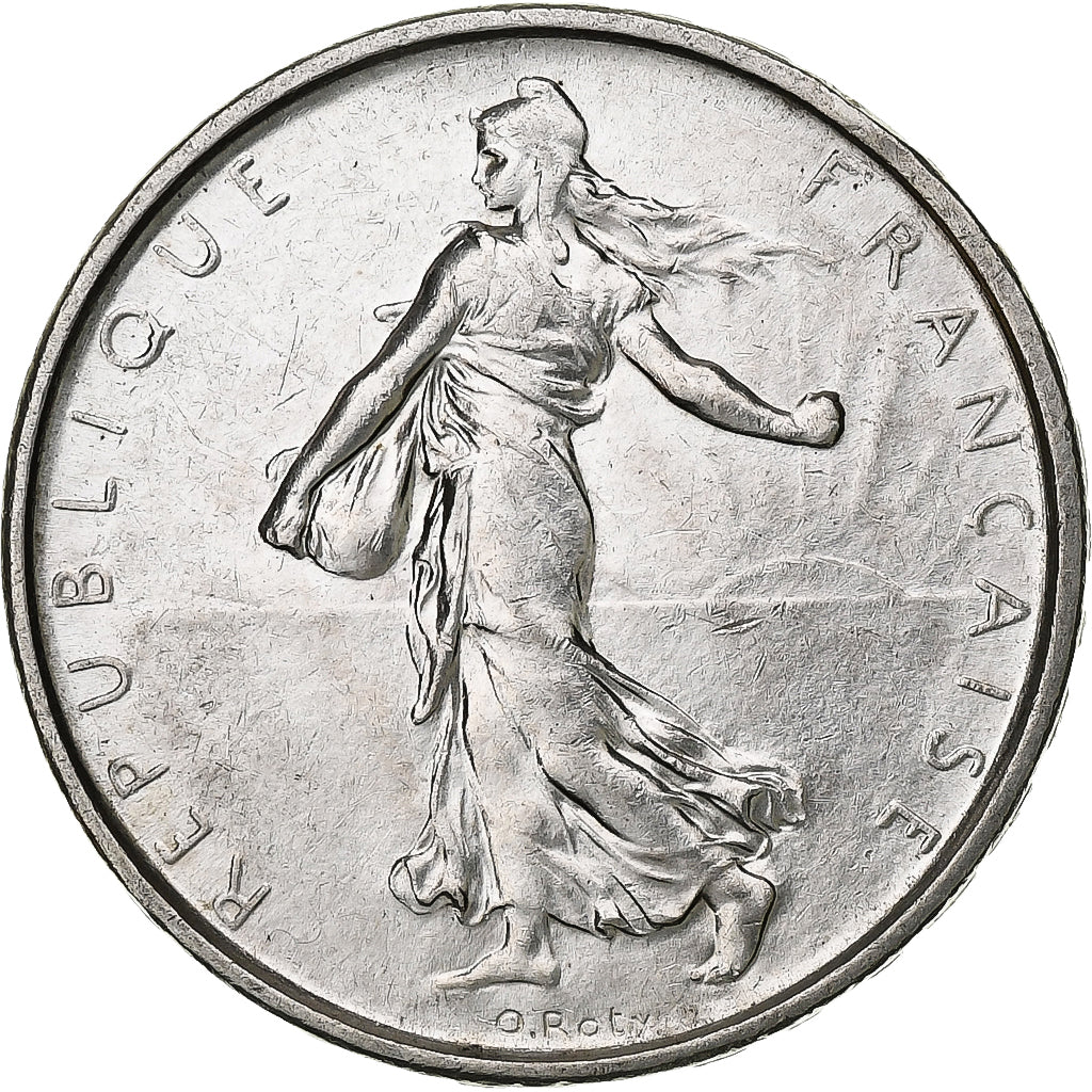 France, 5 Francs, Semeuse, 1962, Silver, MS(64), Gadoury:770, KM:926