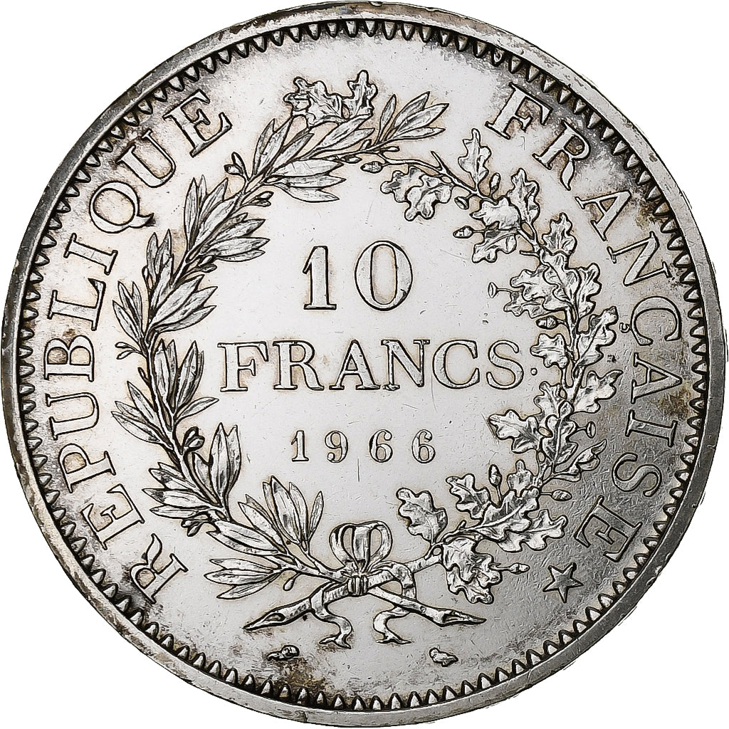 France, 10 Francs, Hercule, 1966, Paris, Silver, AU(55-58), Gadoury:813, KM:932