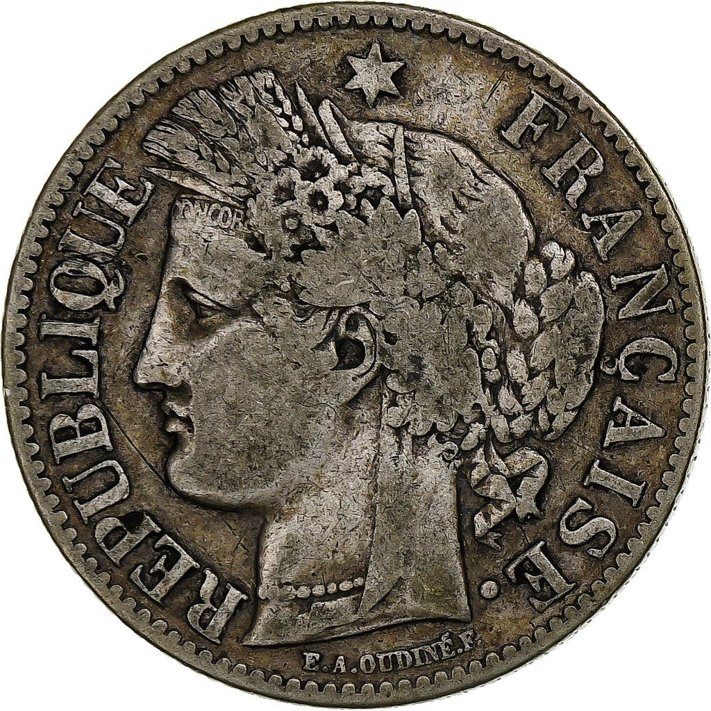 France, 2 Francs, Cérès, 1894, Paris, Silver, VF(30-35), Gadoury:530a