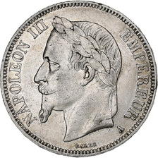 France, Napoleon III, 5 Francs, 1867, Paris, Silver, VF(20-25), KM:799.1