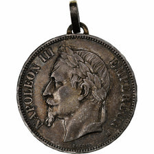 France, Napoléon III, 5 Francs, 1868, Strasbourg, Argent, TB+, Gadoury:739