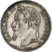 França, Napoleon III, 5 Francs, 1870, Paris, Prata, VF(30-35), Gadoury:739