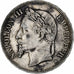 France, Napoleon III, 5 Francs, 1870, Strasbourg, Silver, EF(40-45)