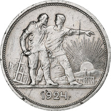 Russia, Rouble, 1924, Argento, MB+, KM:90.1