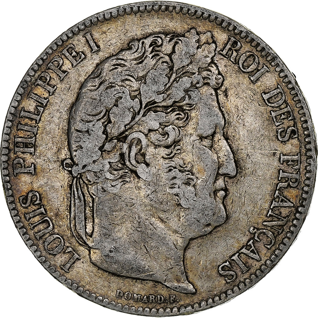 France, 5 Francs, Louis-Philippe, 1840, Strasbourg, Silver, VF(30-35)