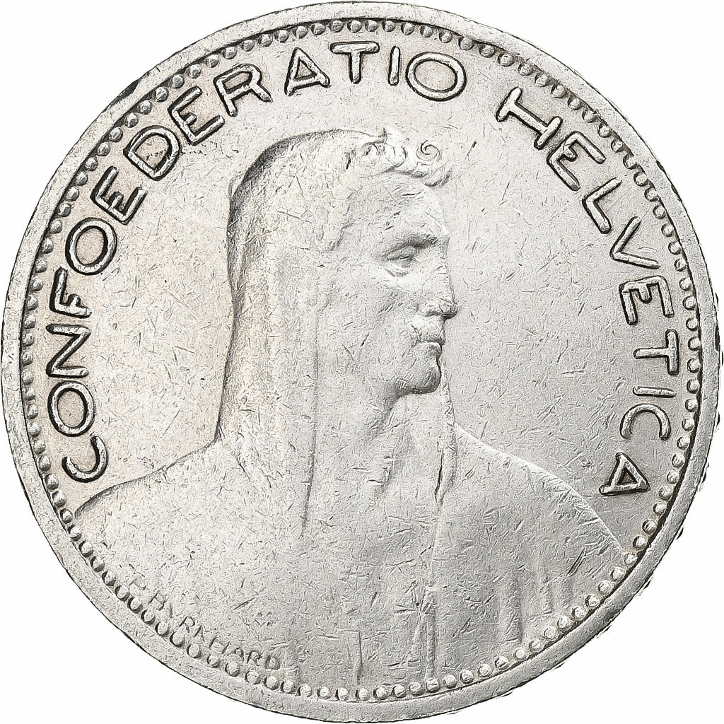Suiza, 5 Francs, 1923, Bern, Plata, MBC, KM:37