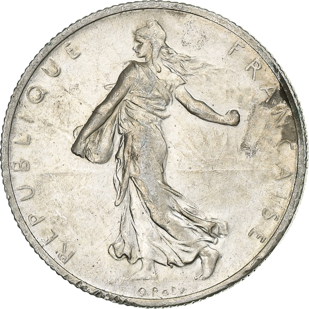 Frankreich, 2 Francs, Semeuse, 1917, Paris, Silber, UNZ, Gadoury:532, KM:845.1