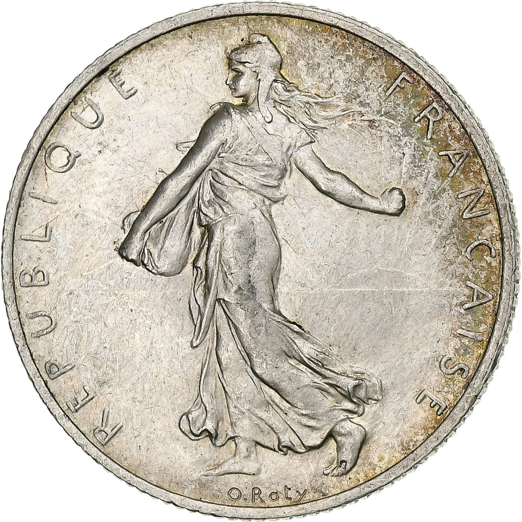 Frankreich, 2 Francs, Semeuse, 1917, Paris, Silber, UNZ, Gadoury:532, KM:845.1