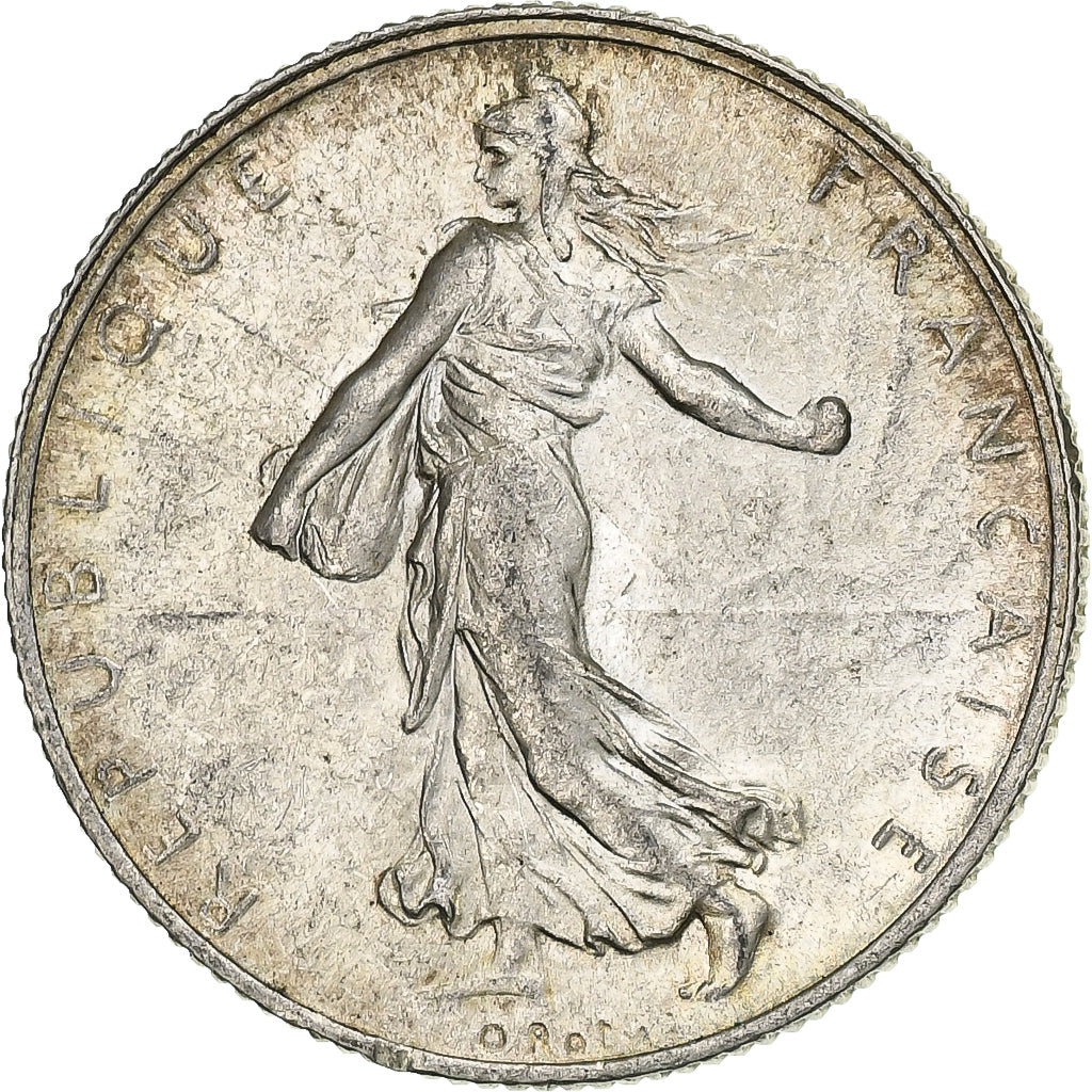 Frankreich, 2 Francs, Semeuse, 1915, Paris, Silber, UNZ, Gadoury:532, KM:845.1