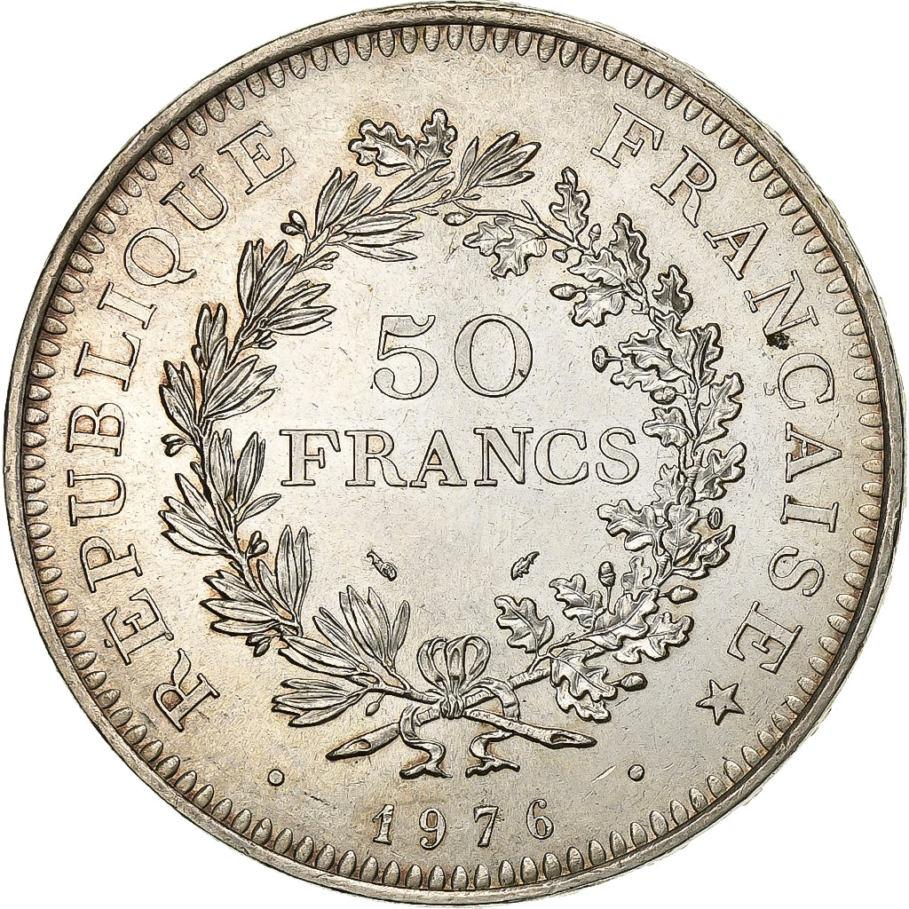 Francia, 50 Francs, Hercule, 1976, Paris, Argento, SPL-, Gadoury:882, Le