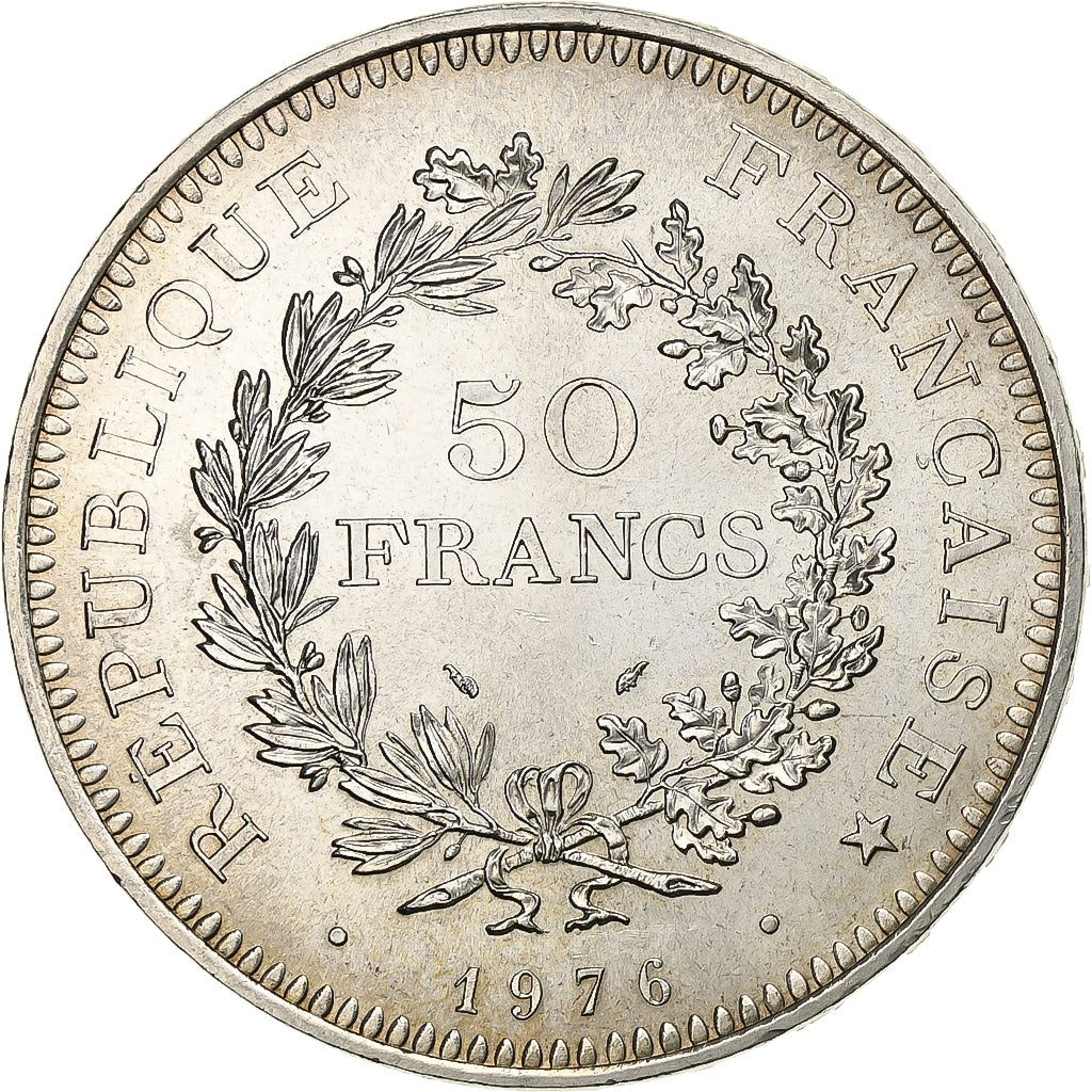 Francia, 50 Francs, Hercule, 1976, Paris, Argento, SPL-, Gadoury:882, Le