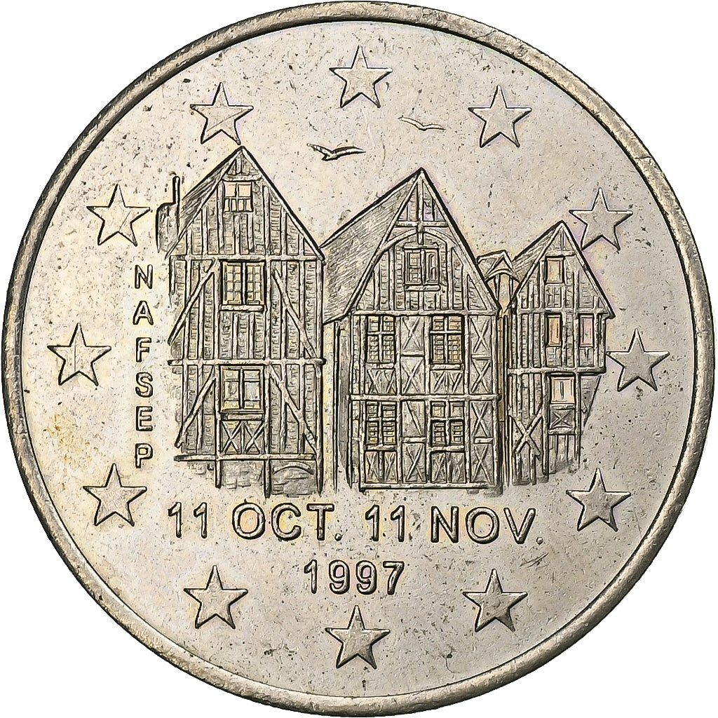França, 2 Euro, Euro des Villes, 1997, N/D, Tours et de Touraine, AU(55-58)