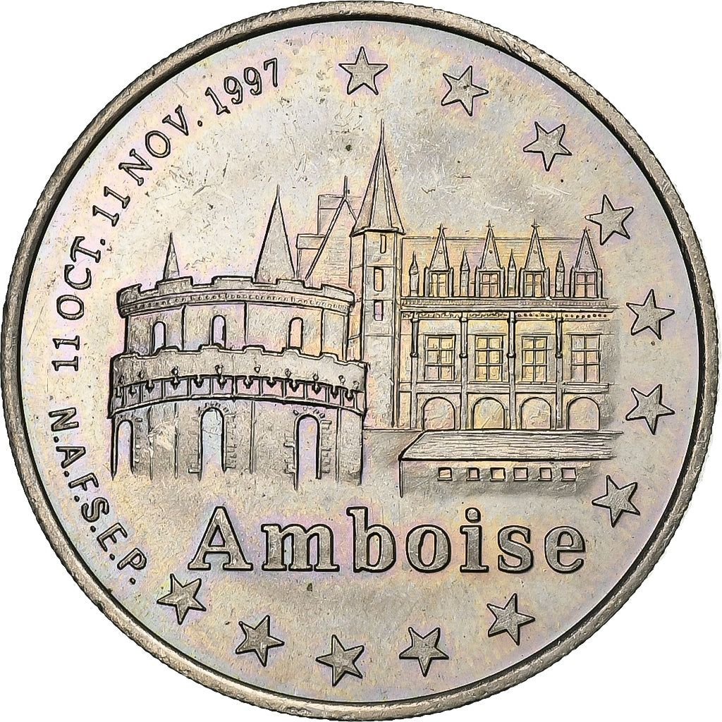 France, 2 Euro, Euro des Villes, 1997, Tours et de Touraine - Amboise, AU(55-58)