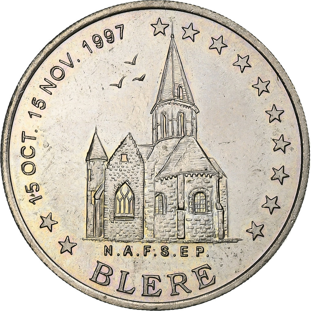 France, 2 Euro, Euro des Villes, 1997, Tours et de Touraine - Bléré, AU(55-58)