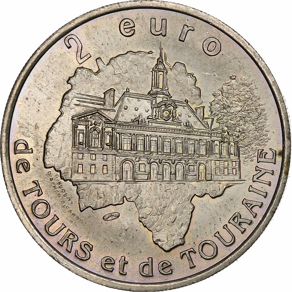 Frankrijk, 2 Euro, Euro des Villes, 1997, n.v.t., Tours et de Touraine -