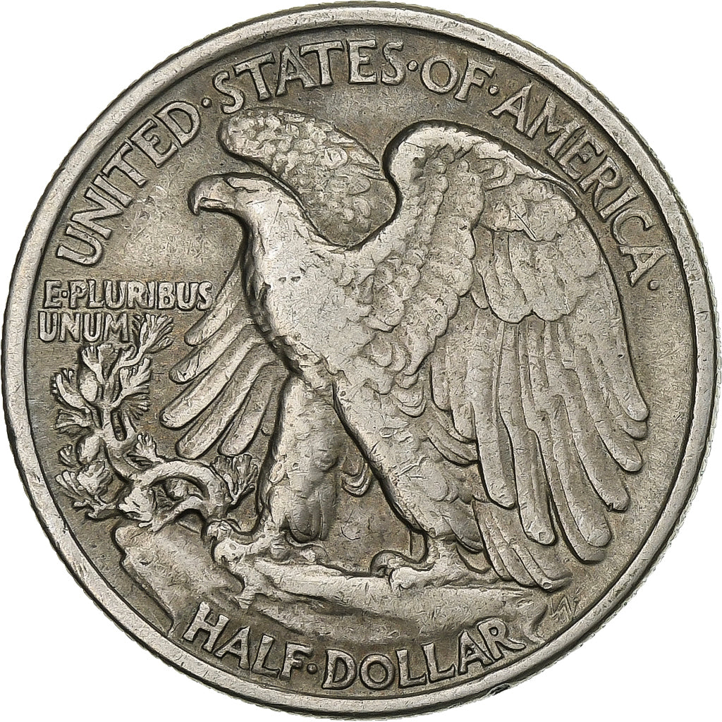 Estados Unidos, Half Dollar, Walking Liberty Half Dollar, 1937, U.S. Mint