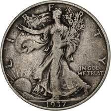 Verenigde Staten, Half Dollar, Walking Liberty Half Dollar, 1937, U.S. Mint