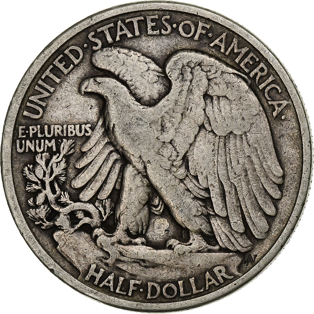 Verenigde Staten, Half Dollar, Walking Liberty Half Dollar, 1937, U.S. Mint