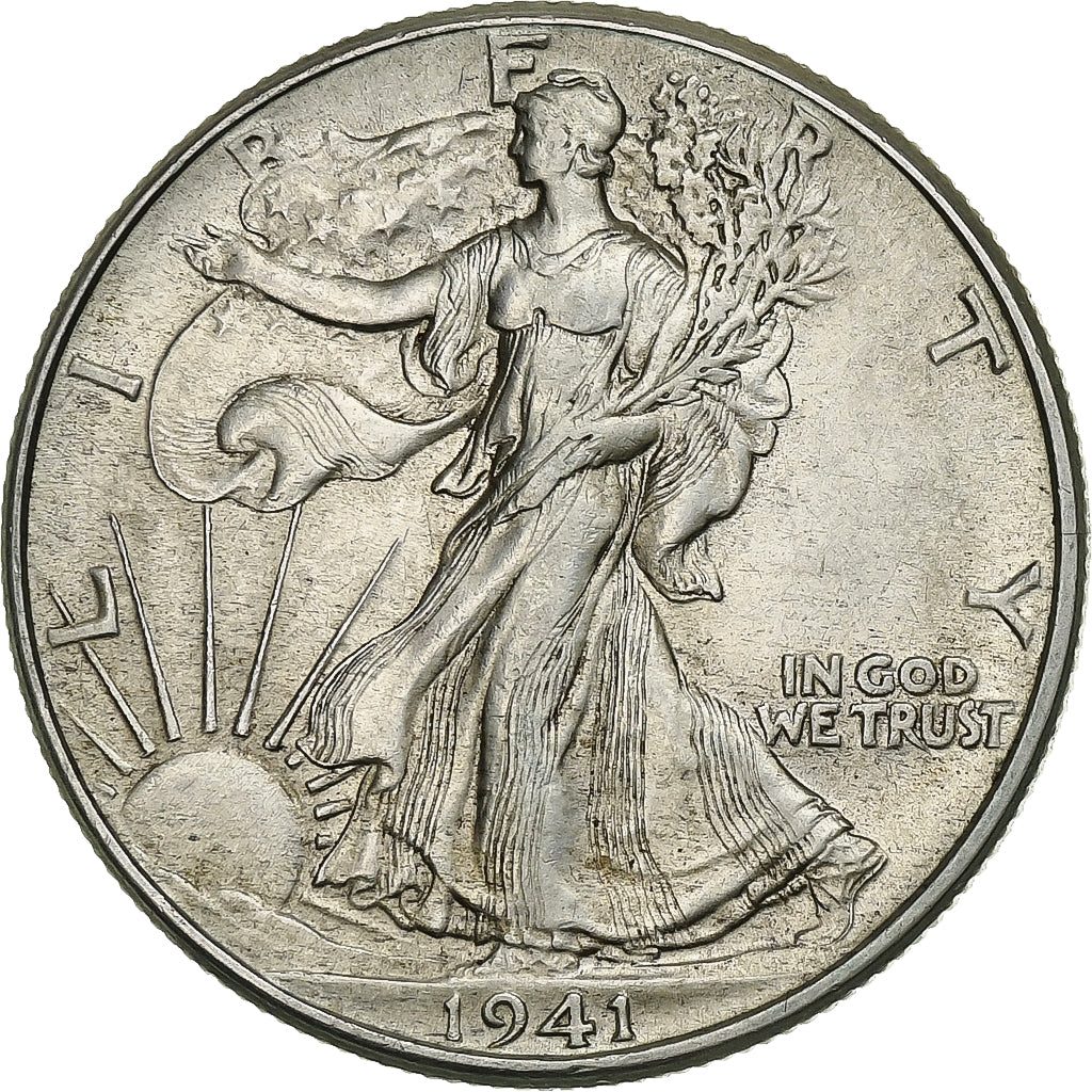 Estados Unidos, Half Dollar, Walking Liberty Half Dollar, 1941, U.S. Mint