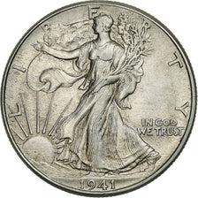 Estados Unidos, Half Dollar, Walking Liberty Half Dollar, 1941, U.S. Mint