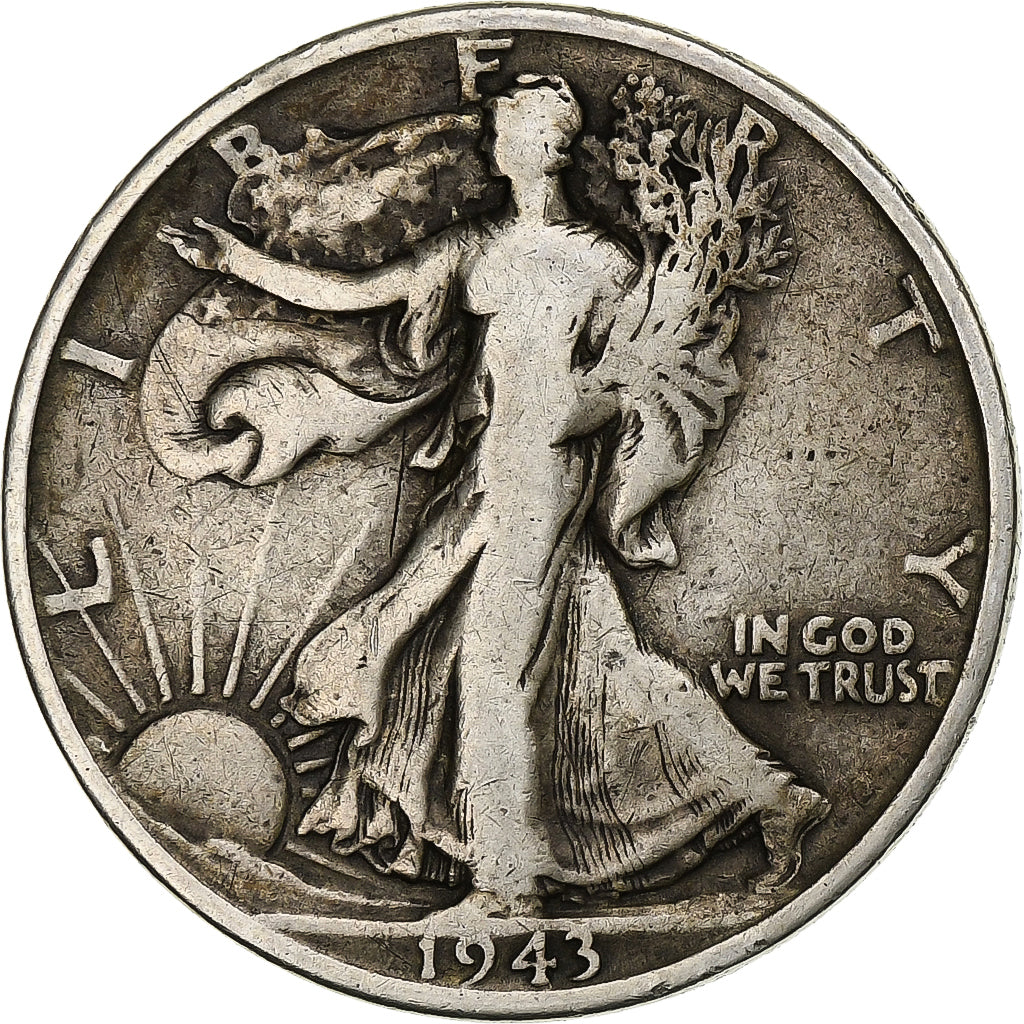 Vereinigte Staaten, Half Dollar, Liberty Walking, 1943, San Francisco, Silber