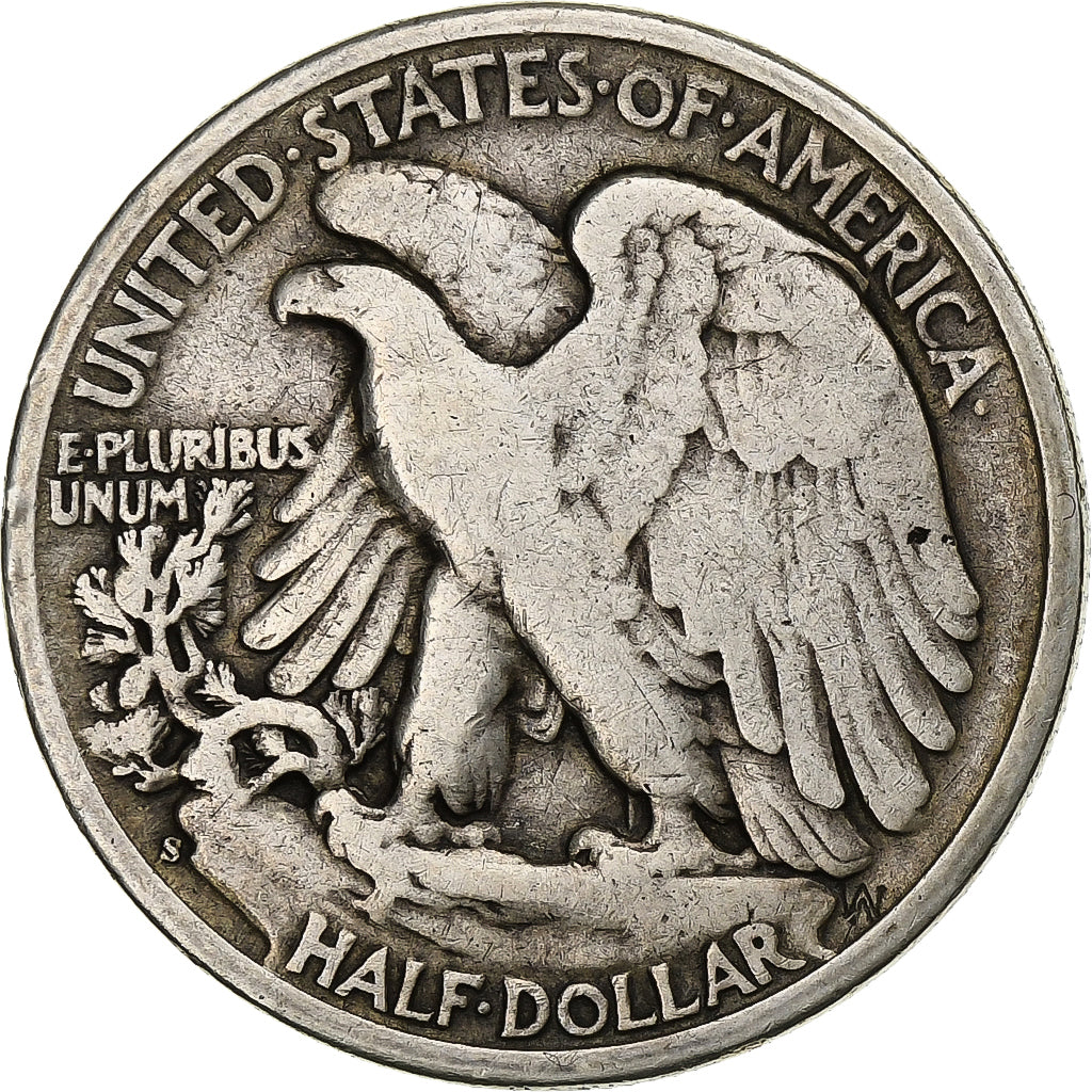 Vereinigte Staaten, Half Dollar, Liberty Walking, 1943, San Francisco, Silber
