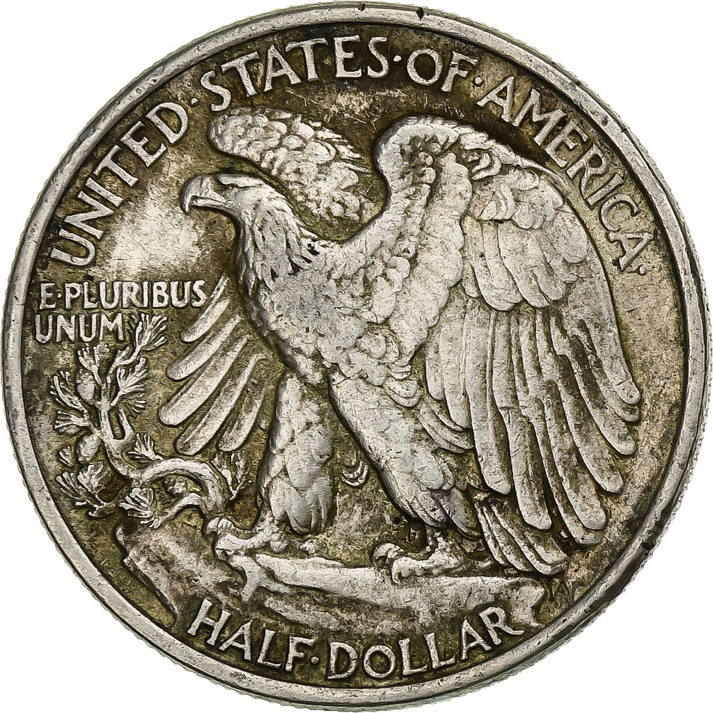Estados Unidos, Half Dollar, 1943, Philadelphia, Plata, MBC+, KM:142