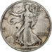 Estados Unidos, Half Dollar, 1944, San Francisco, Plata, BC+, KM:142