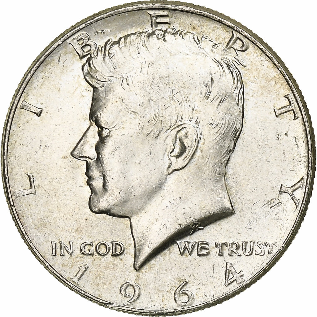 Estados Unidos, Half Dollar, Kennedy Half Dollar, 1964, U.S. Mint, Plata, EBC+