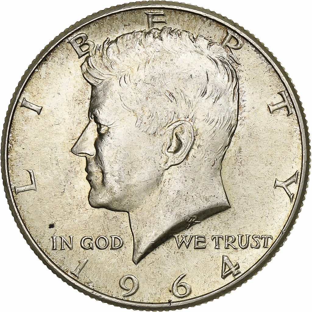 Estados Unidos, Half Dollar, Kennedy Half Dollar, 1964, U.S. Mint, Plata, EBC+