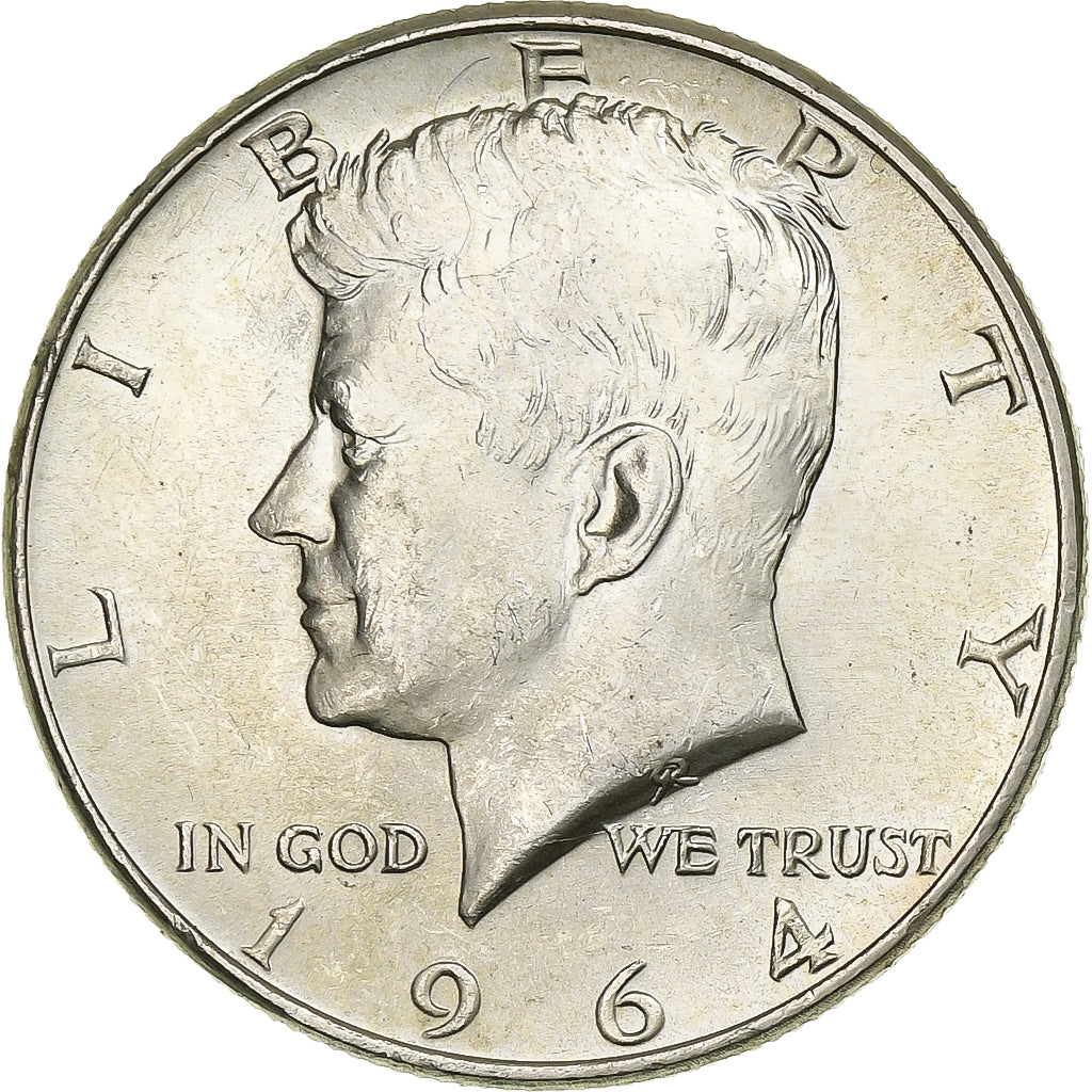 États-Unis, Half Dollar, Kennedy Half Dollar, 1964, U.S. Mint, Argent, SPL