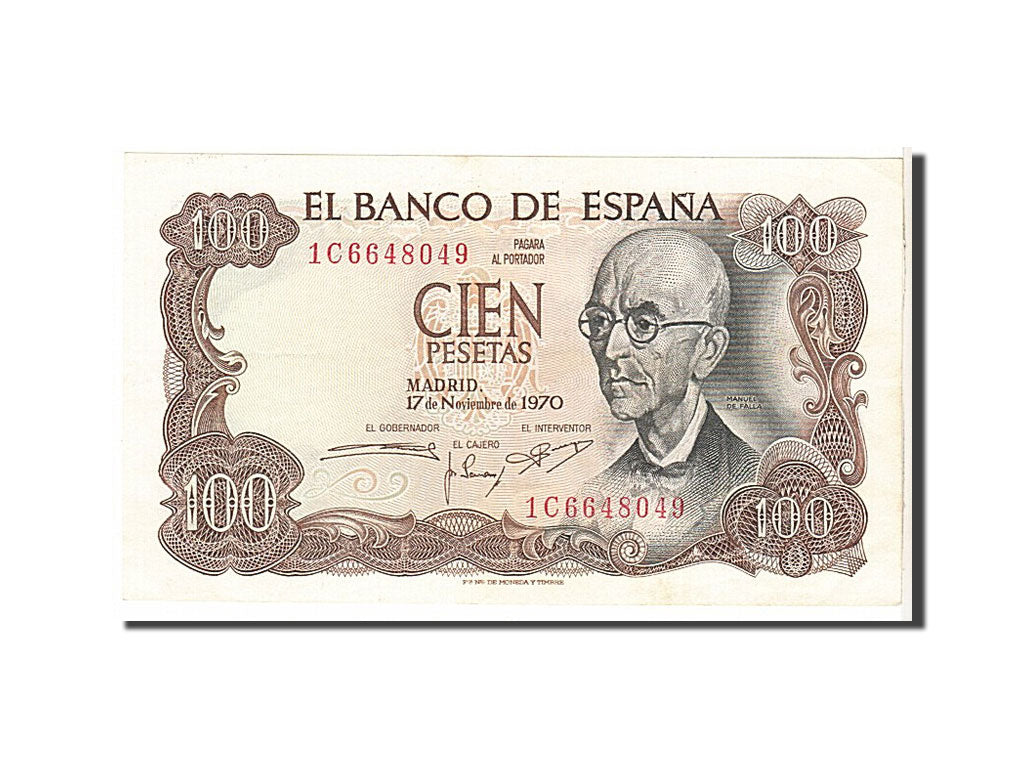Banconote, Spagna, 100 Pesetas, 1970, KM:152a, SPL-