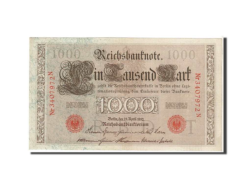 Billet, Allemagne, 1000 Mark, 1910, KM:44b, SUP