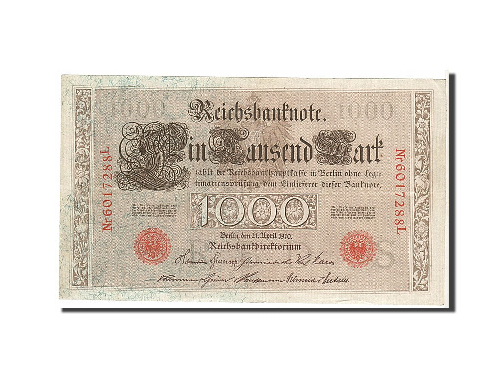 Billet, Allemagne, 1000 Mark, 1910, KM:44b, TTB+