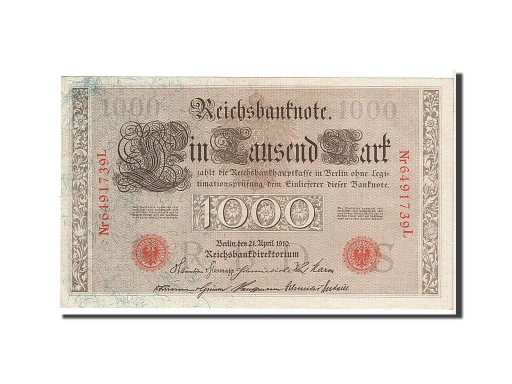 Banknote, Germany, 1000 Mark, 1910, UNC(60-62)