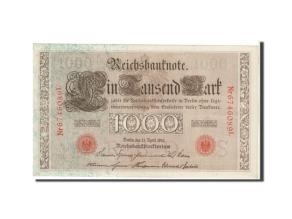 Banconote, Germania, 1000 Mark, 1910, SPL