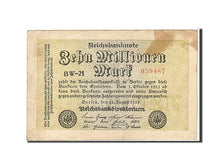 Billet, Allemagne, 10 Millionen Mark, 1923, TB