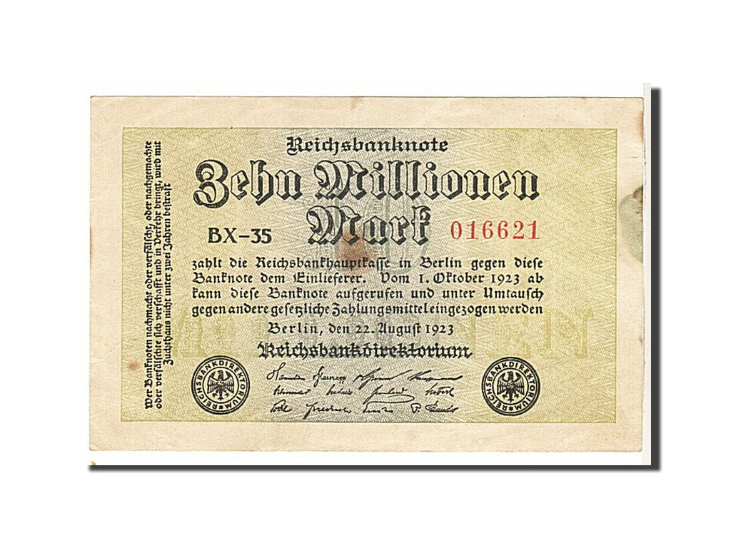 Banknote, Germany, 10 Millionen Mark, 1923, KM:106c, EF(40-45)