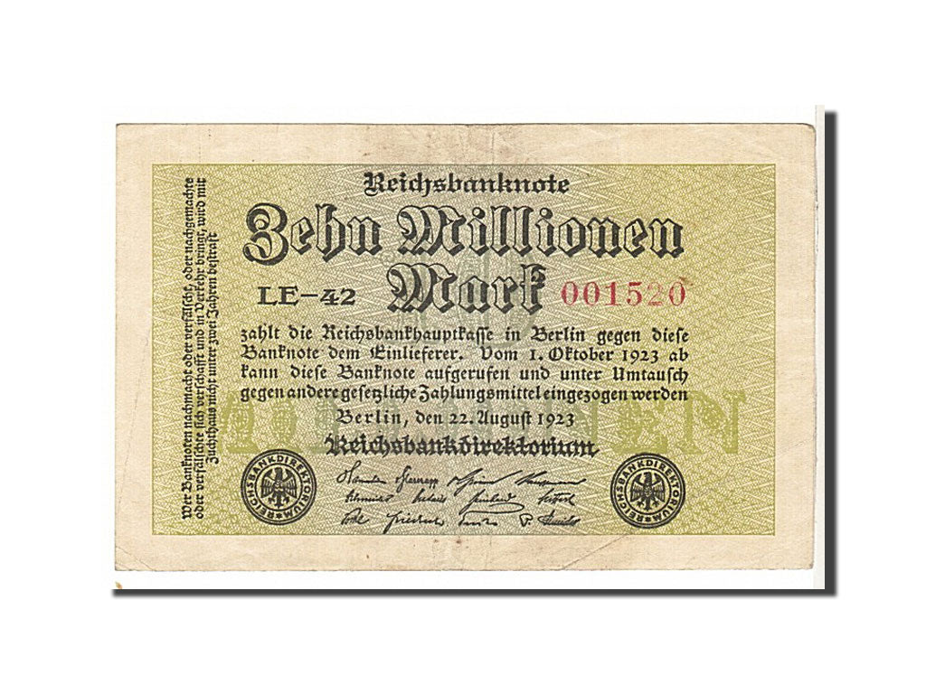 Banknote, Germany, 10 Millionen Mark, 1923, KM:106c, EF(40-45)