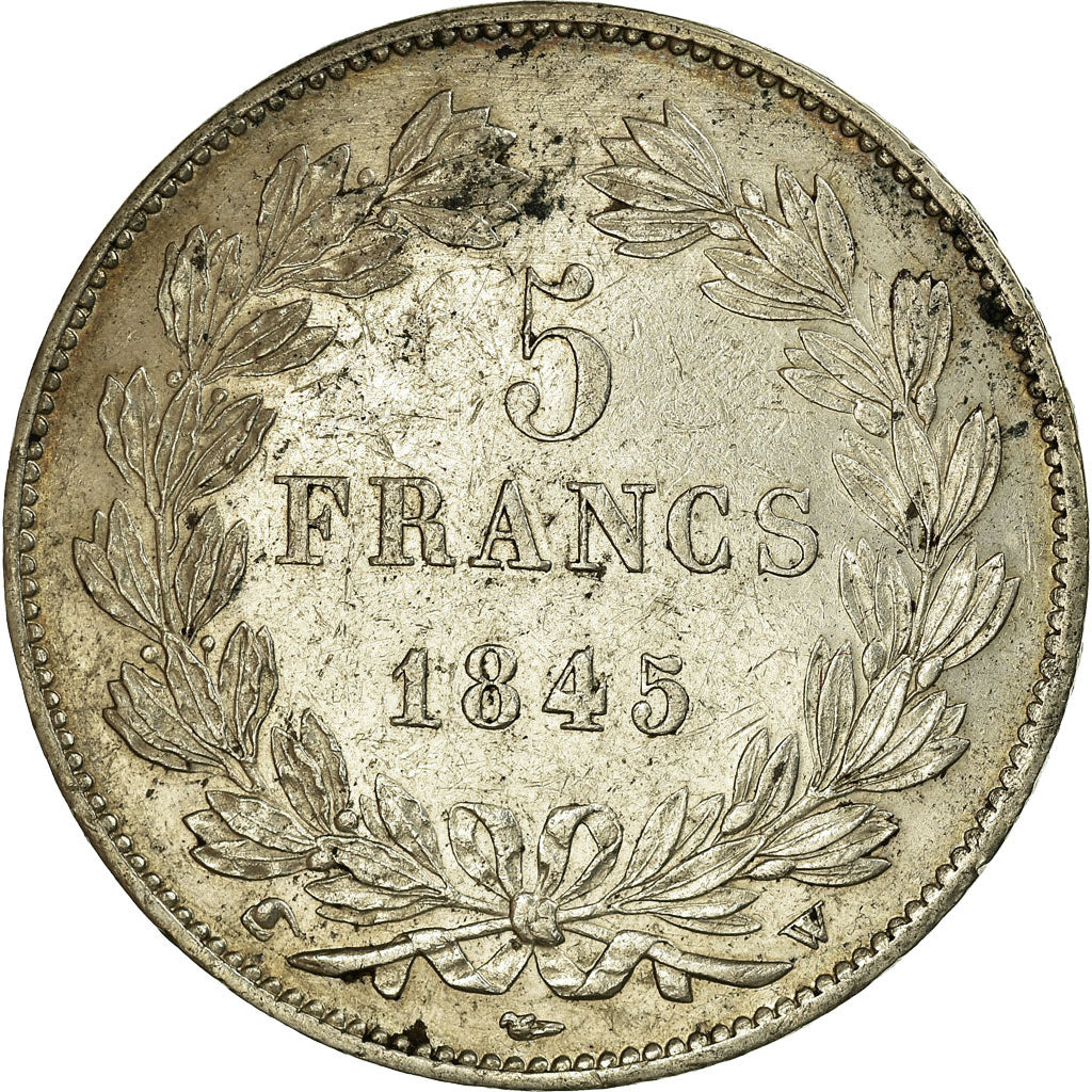 Monnaie, France, Louis-Philippe, 5 Francs, 1845, Lille, TTB+, Argent
