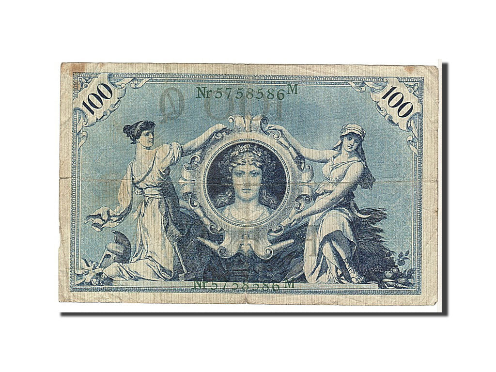 Billet, Allemagne, 100 Mark, 1908, TB