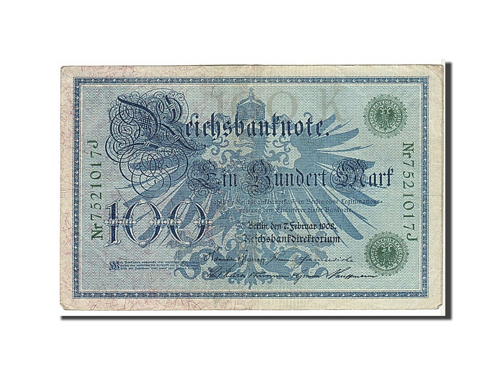 Banknote, Germany, 100 Mark, 1908, VF(20-25)
