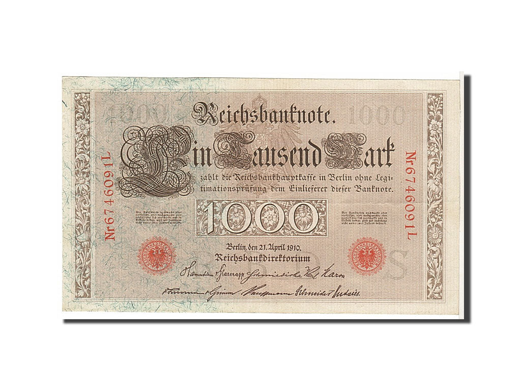 Billet, Allemagne, 1000 Mark, 1910, KM:44b, SUP